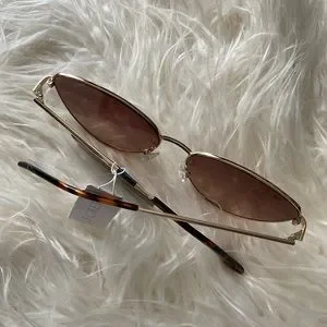 JCREW METAL CAT-EYE SUNGLASSES NWT J.Crew Metal cat-eye sunglasses - gold pecan ~ NWT ~ fun  main image 3